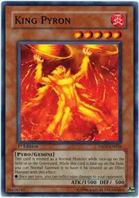 King Pyron TAEV-EN026 Yu-Gi-Oh card from Tactical Evolution