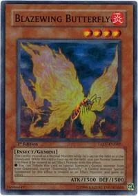 Blazewing Butterfly TAEV-EN089 Yu-Gi-Oh card from Tactical Evolution