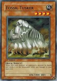 Fossil Tusker TAEV-EN086 Yu-Gi-Oh card from Tactical Evolution
