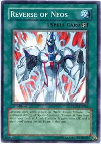 Reverse of Neos TAEV-EN046 1st Edition Yu-Gi-Oh card from Tactical Evolution