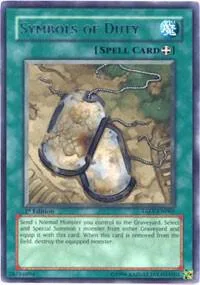 Symbols of Duty TAEV-EN060 Yu-Gi-Oh card from Tactical Evolution
