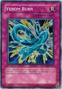Venom Burn TAEV-EN071 1st Edition Yu-Gi-Oh card from Tactical Evolution