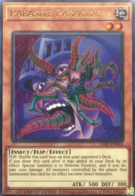 Parasite Paracide LART-EN043 Yu-Gi-Oh card from The Lost Art Promotion