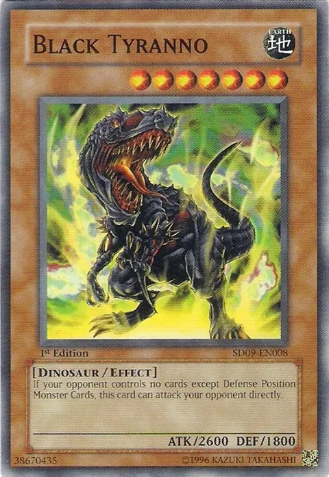 Black Tyranno SD09-EN008 Yu-Gi-Oh card from Structure Deck: Dinosaur's Rage