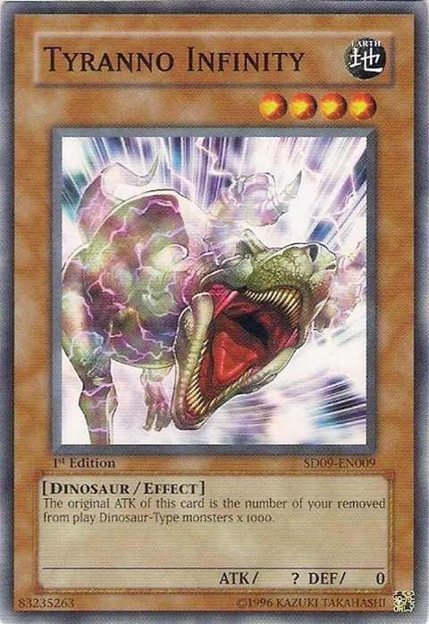 Tyranno Infinity SD09-EN009 Yu-Gi-Oh card from Structure Deck: Dinosaur's Rage