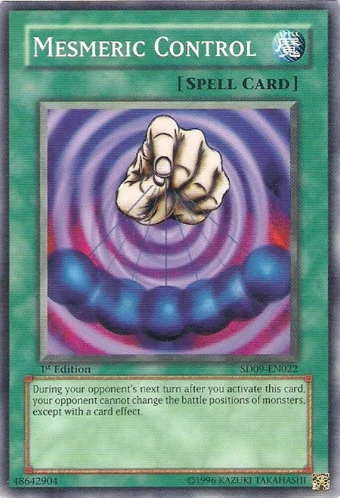 Mesmeric Control SD09-EN022 Yu-Gi-Oh card from Structure Deck: Dinosaur's Rage