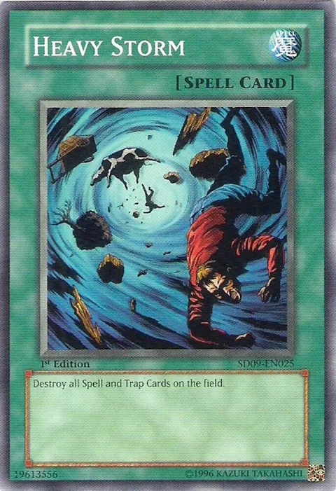 Heavy Storm SD09-EN025 Yu-Gi-Oh card from Structure Deck: Dinosaur's Rage