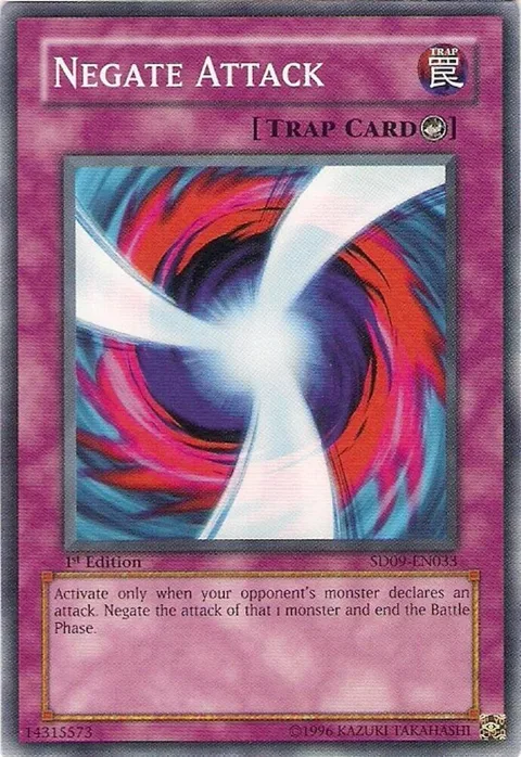 Negate Attack SD09-EN033 Yu-Gi-Oh card from Structure Deck: Dinosaur's Rage