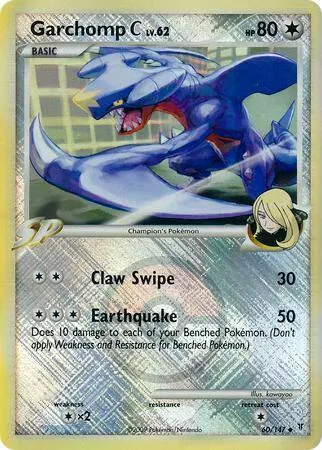 Garchomp C - 60/147 League Promo #060/147 Reverse Holofoil Pokémon card from League & Championship Cards