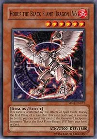 Horus the Black Flame Dragon LV6 SDRL-EN012 Yu-Gi-Oh card from Structure Deck: Rise of the Dragon Lords