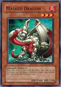 Masked Dragon SDRL-EN013 Yu-Gi-Oh card from Structure Deck: Rise of the Dragon Lords