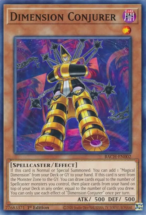 Dimension Conjurer BACH-EN002 Yu-Gi-Oh card from Battle of Chaos