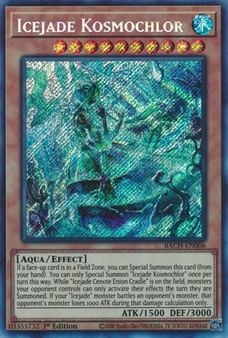 Icejade Kosmochlor BACH-EN006 Yu-Gi-Oh card from Battle of Chaos