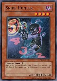 Snipe Hunter SDRL-EN018 Yu-Gi-Oh card from Structure Deck: Rise of the Dragon Lords