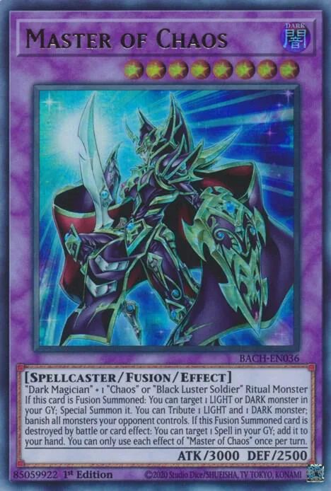 Master of Chaos BACH-EN036 Yu-Gi-Oh card from Battle of Chaos