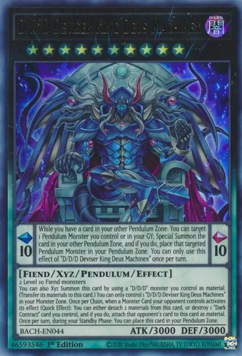 D/D/D Deviser King Deus Machinex BACH-EN044 Yu-Gi-Oh card from Battle of Chaos