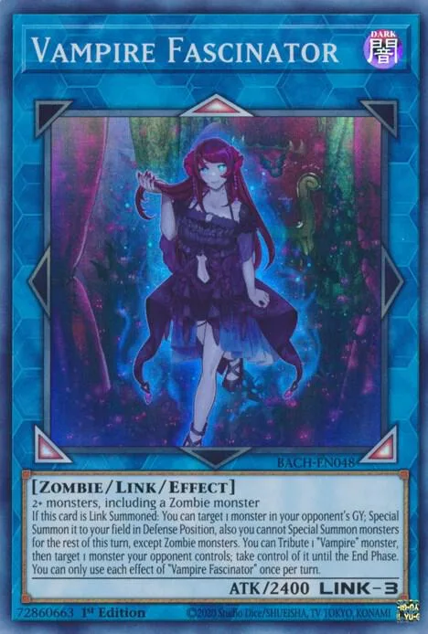 Vampire Fascinator BACH-EN048 Yu-Gi-Oh card from Battle of Chaos