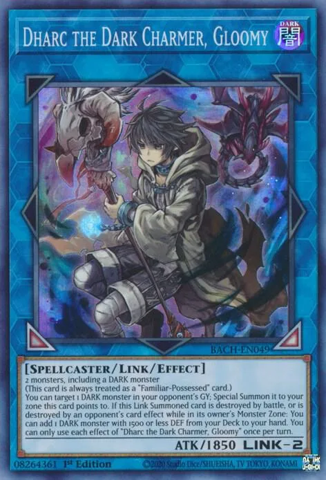 Dharc the Dark Charmer, Gloomy BACH-EN049 Yu-Gi-Oh card from Battle of Chaos