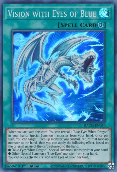 Vision with Eyes of Blue BACH-EN050 Yu-Gi-Oh card from Battle of Chaos