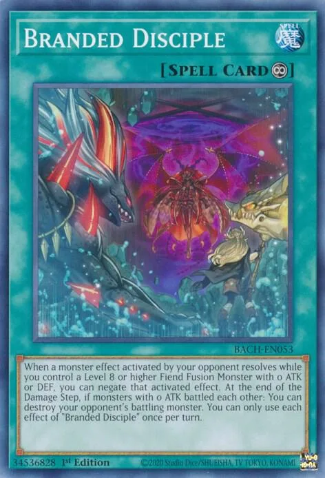 Branded Disciple BACH-EN053 Yu-Gi-Oh card from Battle of Chaos