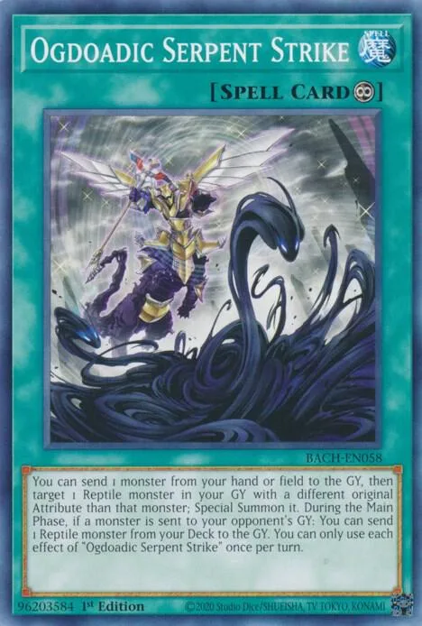Ogdoadic Serpent Strike BACH-EN058 Yu-Gi-Oh card from Battle of Chaos