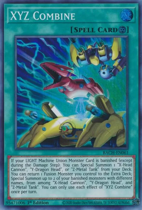 XYZ Combine BACH-EN061 Yu-Gi-Oh card from Battle of Chaos