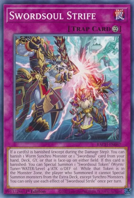 Swordsoul Strife BACH-EN067 Yu-Gi-Oh card from Battle of Chaos