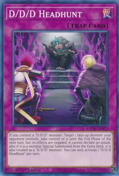 D/D/D Headhunt BACH-EN075 Yu-Gi-Oh card from Battle of Chaos