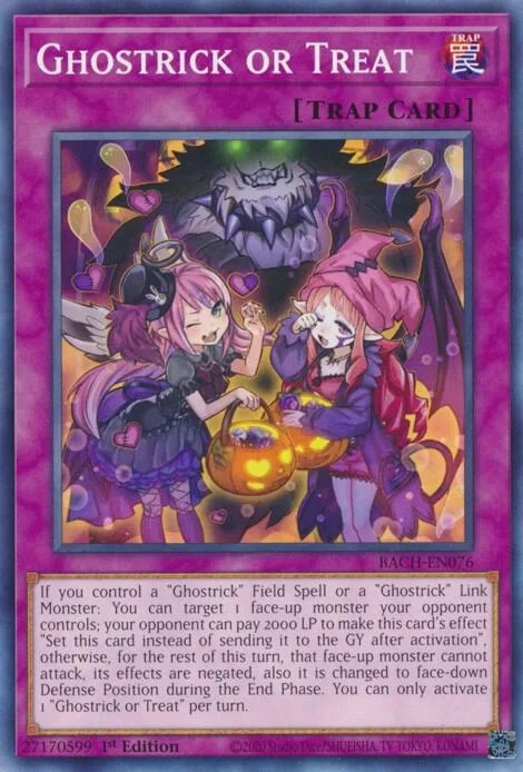 Ghostrick or Treat BACH-EN076 Yu-Gi-Oh card from Battle of Chaos