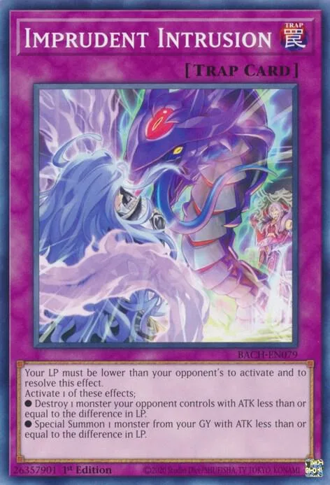 Imprudent Intrusion BACH-EN079 Yu-Gi-Oh card from Battle of Chaos