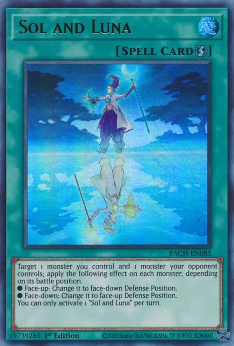 Sol and Luna BACH-EN085 Yu-Gi-Oh card from Battle of Chaos