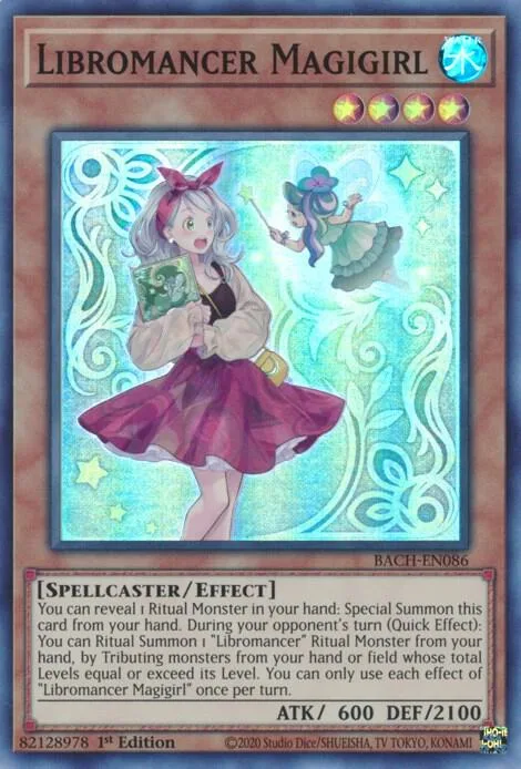 Libromancer Magigirl BACH-EN086 Yu-Gi-Oh card from Battle of Chaos