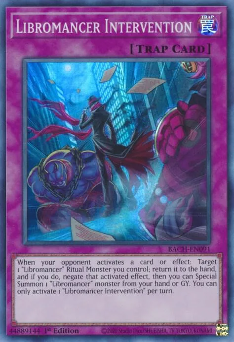 Libromancer Intervention BACH-EN091 Yu-Gi-Oh card from Battle of Chaos
