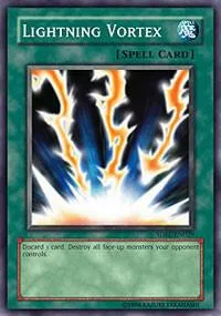 Lightning Vortex SDRL-EN029 Yu-Gi-Oh card from Structure Deck: Rise of the Dragon Lords