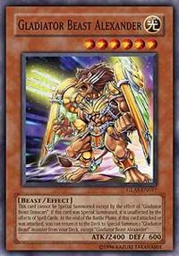 Gladiator Beast Alexander GLAS-EN017 1st Edition Yu-Gi-Oh card from Gladiator's Assault