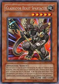 Gladiator Beast Spartacus GLAS-EN018 Unlimited Yu-Gi-Oh card from Gladiator's Assault