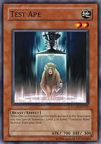 Test Ape GLAS-EN025 1st Edition Yu-Gi-Oh card from Gladiator's Assault