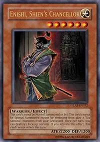 Enishi, Shien's Chancellor GLAS-EN032 Yu-Gi-Oh card from Gladiator's Assault
