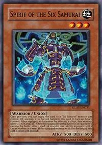 Spirit of the Six Samurai GLAS-EN033 1st Edition Yu-Gi-Oh card from Gladiator's Assault