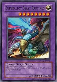 Superalloy Beast Raptinus GLAS-EN042 Unlimited Yu-Gi-Oh card from Gladiator's Assault