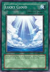 Lucky Cloud GLAS-EN050 1st Edition Yu-Gi-Oh card from Gladiator's Assault