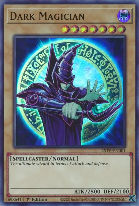 Dark Magician 25TH-EN001 Yu-Gi-Oh card from Battle of Chaos