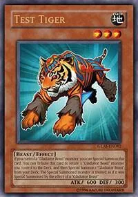 Test Tiger GLAS-EN082 1st Edition Yu-Gi-Oh card from Gladiator's Assault