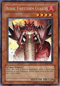 Royal Firestorm Guards GLAS-EN087 Unlimited Yu-Gi-Oh card from Gladiator's Assault
