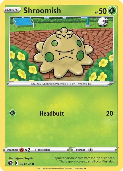 Shroomish #003/172 Pokémon card from Brilliant Stars