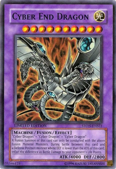 Cyber End Dragon STON-ENSE1 Yu-Gi-Oh card from Strike of Neos