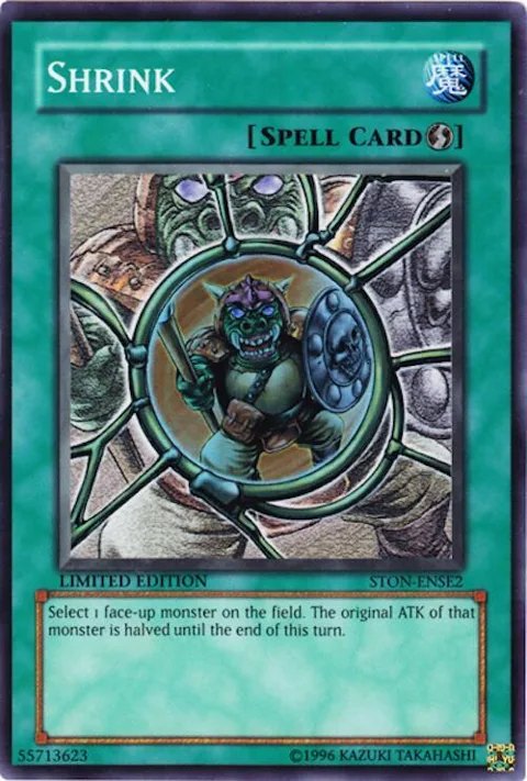 Shrink STON-ENSE2 Yu-Gi-Oh card from Strike of Neos