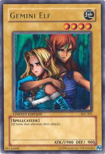 Gemini Elf IOC-SE1 Yu-Gi-Oh card from Invasion of Chaos