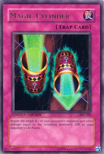 Magic Cylinder IOC-SE2 Yu-Gi-Oh card from Invasion of Chaos