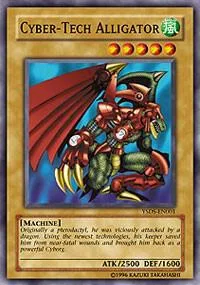 Cyber-Tech Alligator YSDS-EN001 Yu-Gi-Oh card from Starter Deck: Syrus Truesdale